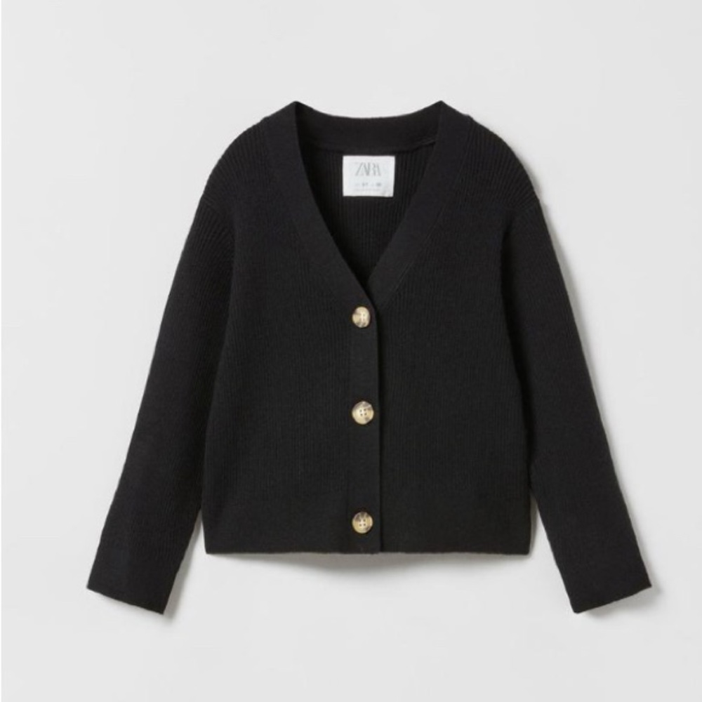 Zara kids ribbed knit cardigan size 8-9